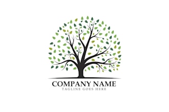 do modern tree logo design for your business