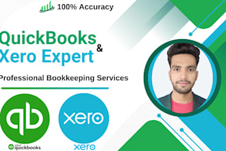 do bookkeeping in qbo and xero setup, clean up and reconciliation