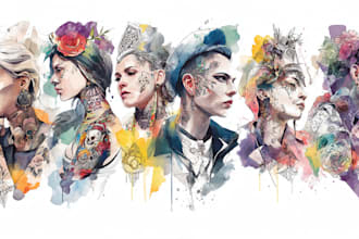 be your watercolor tattoo artist and designer