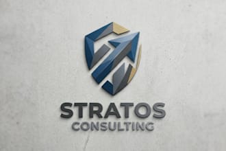 design a professional and modern consultant logo