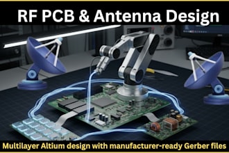 design rf multilayer pcb and antenna in altium with manufacturer ready gerbers