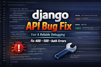 fix bugs in your django or rest API quickly