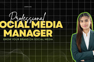 be your social media manager for facebook,ig growth
