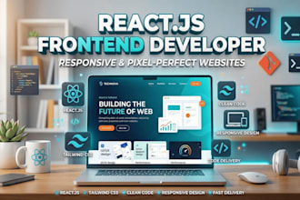 build responsive react js frontend website, fix bugs and UI