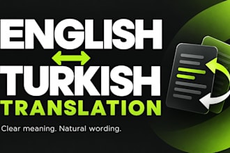 translate english to turkish and turkish to english naturally