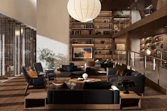 interior design 3d modelling and rendering