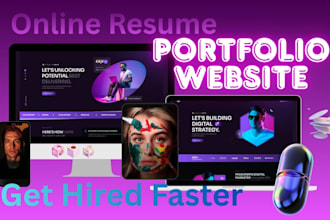 build a resume and an online portfolio website for your personal branding