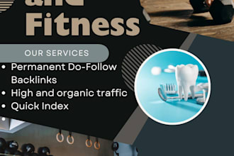 do health and fitness guest post on high da and DR  sites