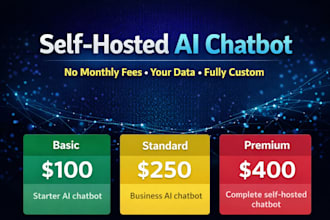 build a self hosted ai chatbot trained on your business data