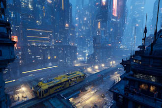 create professional futuristic cityscape concept art