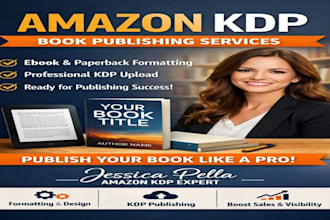 format, design, and upload on amazon KDP professoinally