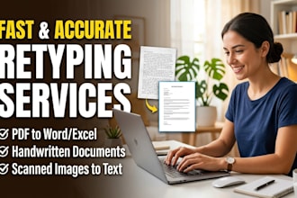 do copytyping and convert to pdf