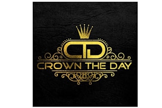 design glamorous awesome weddings logo