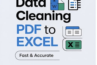 clean data and convert PDF to excel