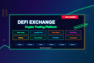 build a defi platform, crypto exchange, or blockchain trading solution