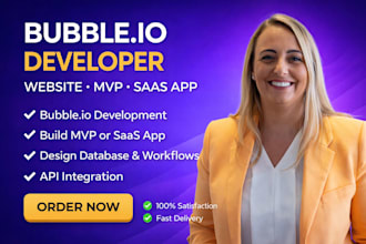 build a bubble io website bubble mvp saas bubble app developer