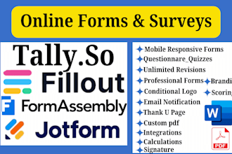 create online forms surveys formassembly fillout forms tally forms fill out
