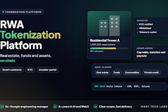 build a real estate or rwa tokenization platform with smart contracts