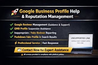 do reputation management ,remove negative google business issues under dmca