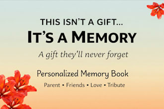 turn your memories into a personalized keepsake storybook gift