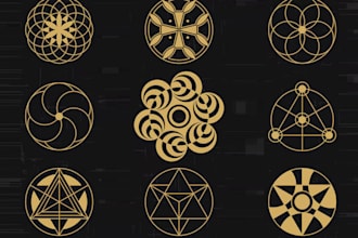 design mystical spiritual sacred geometry logo