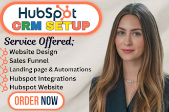 hubspot setup, hubspot website design hubspot email marketing hubspot automation