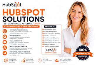 hubspot website design, hubspot setup hubspot email marketing hubspot automation