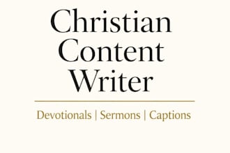 write powerful christian devotionals, captions, and messages