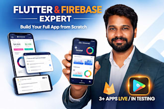 develop a professional flutter app with firebase integration