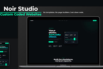 build a custom coded website or landing page in HTML CSS and react