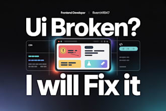 fix react or next js frontend bugs, responsive and UI issues fast