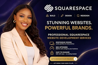 create a professional squarespace website design