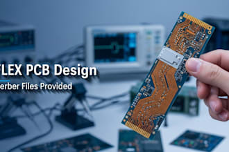 design flex pcb and provide gerber files for fabrication