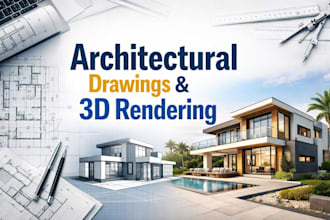 create architectural building technology drawings, details and 3d renderings