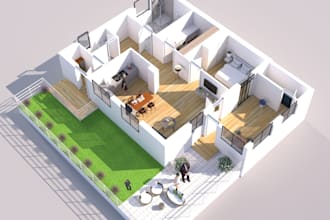 design 3d floor plans with furniture
