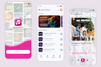 design a modern music player app