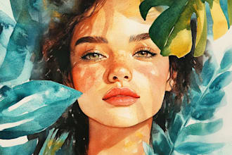 draw a watercolor illustration