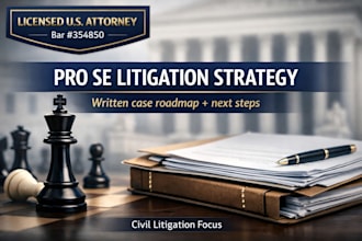 guide your pro se civil litigation strategy as a lawyer