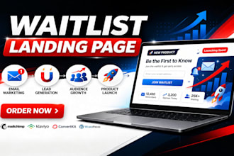 create waitlist landing page and promote your waitlist