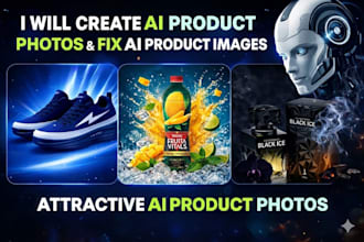 create ai product photos and fix ai product images