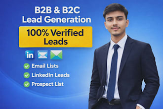do b2b linkedin lead generation and email list building