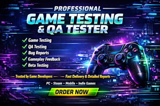 do game testing QA testing playtest and provide detailed bug report feedback