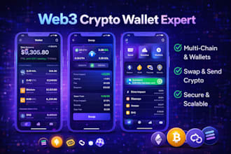 build web3 crypto wallet multichain app react native