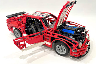 design custom lego technic car bike,house,aircraft,dog,pet,chistmas lego set