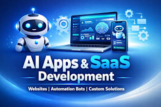 build ai saas, ai apps, ai websites and ai automation bots