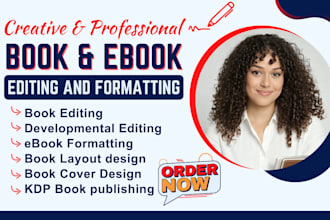 do amazon KDP book editing and formatting manuscript editing for book publishing