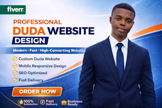 build high converting duda website