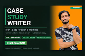 write a compelling business case study for your product or service