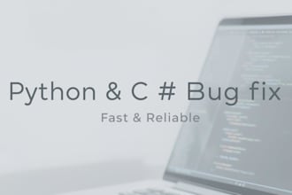 fix bugs in your python or c sharp code