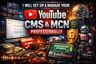 set up and manage your youtube cms and mcn